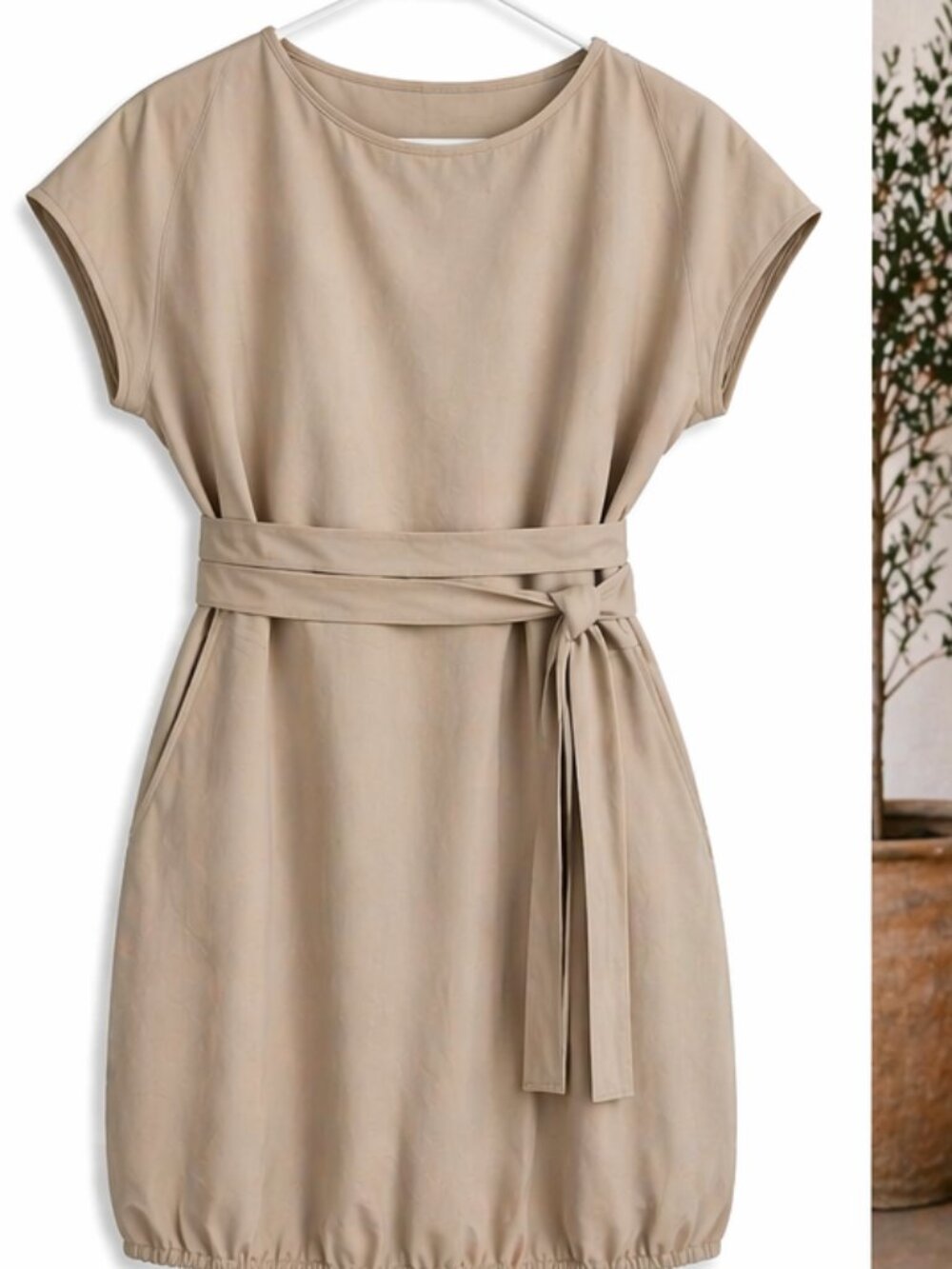 NWT Minimalist 100% cotton dress/tunic with a clean, modern silhouette size M